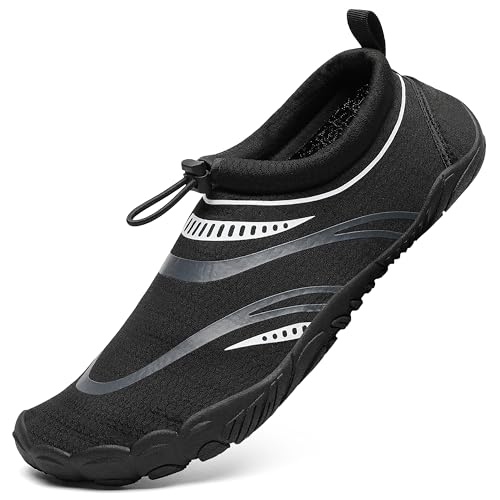 Mishansha Aquaschuhe Herren Badeschuhe Damen Sommer Wasserschuhe Schwärzlich 42 von Mishansha