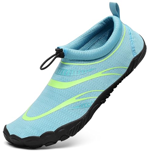 Mishansha Aquaschuhe Herren Badeschuhe Damen Sommer Wasserschuhe Seeblau 42 von Mishansha