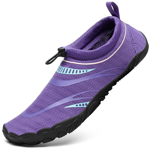 Mishansha Aquaschuhe Herren Badeschuhe Damen Sommer Wasserschuhe Violett 41 Mishansha Aquaschuhe Herren Badeschuhe Damen Sommer Wasserschuhe Violett 41 von Mishansha