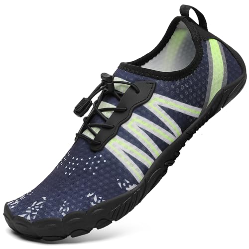 Mishansha Aquaschuhe Herren Badeschuhe Damen Sommer Wasserschuhe Dunkelblau 45 von Mishansha
