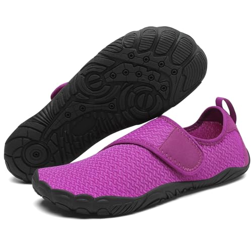Mishansha Badeschuhe Damen Wasserschuhe rutschfest Barfußschuhe Weich Wassersport Strandschuhe Neoprenschuhe Bequem Fitnessschuhe Strand mit Weit Zehenbox Lila,Gr.40 Mishansha Badeschuhe Damen Wasserschuhe rutschfest Barfußschuhe Weich Wassersport Strandschuhe Neoprenschuhe Bequem Fitnessschuhe Strand mit Weit Zehenbox Lila,Gr.40 von Mishansha