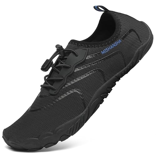 Mishansha Aquaschuhe Herren Badeschuhe Damen Sommer Wasserschuhe Schwarz Pur 40 von Mishansha