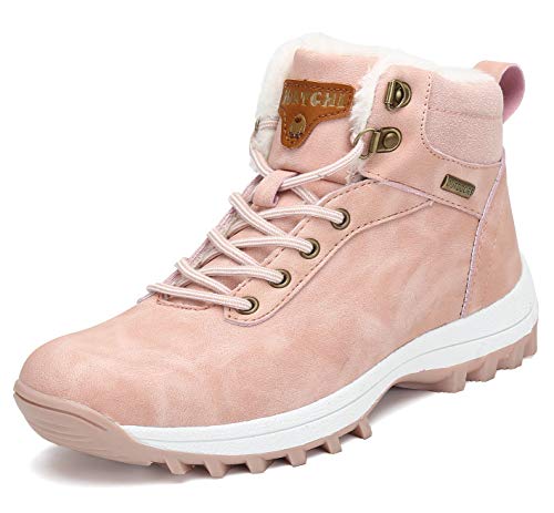 Mishansha Damen Herren Winterschuhe Warm Gefüttert Winterstiefel Wasserdicht Trekking Wanderschuhe 42 EU von Mishansha