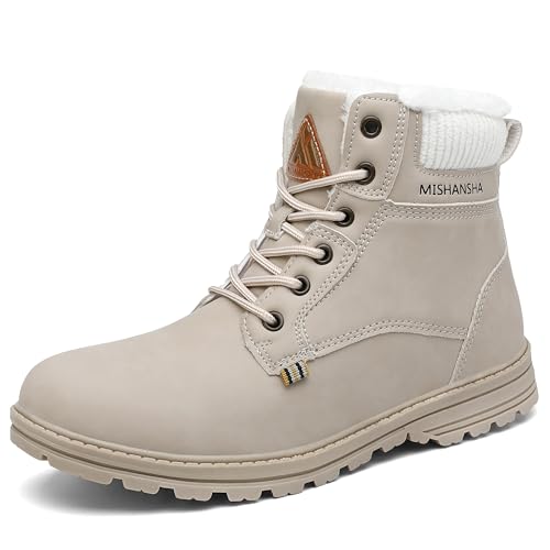 Mishansha Damen Herren Winterschuhe Warm Gefüttert Winterstiefel Wasserdicht Trekking Wanderschuhe 42 EU von Mishansha
