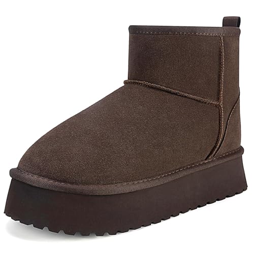 Mishansha Winterschuhe Damen Gefüttert Warme Winterstiefel Rutschfest Schneestiefel Damen Winter, Tiefbraun 37 EU Mishansha Winterschuhe Damen Gefüttert Warme Winterstiefel Rutschfest Schneestiefel Damen Winter, Tiefbraun 37 EU von Mishansha