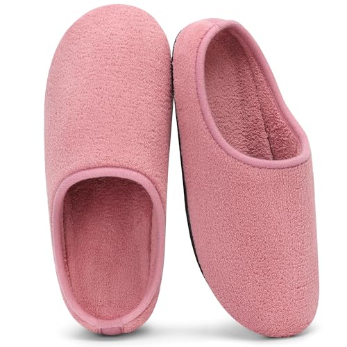 Mishansha Damen Warme Hausschuhe Koralle Samt Winter Pantoffeln Rosa Gr.37 von Mishansha