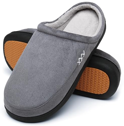 Mishansha Hausschuhe Damen Winter Warme Pantoffeln Damen Hüttenschuhe rutschfeste Fell Memory Foam Slippers Französisches Grau, Gr.37 EU Mishansha Hausschuhe Damen Winter Warme Pantoffeln Damen Hüttenschuhe rutschfeste Fell Memory Foam Slippers Französisches Grau, Gr.37 EU von Mishansha