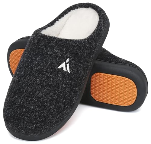 Mishansha Hausschuhe Herren Damen Winter Pantoffeln Hüttenschuhe Gefütterte Warme Hausschuhe für Männer Frauen Onyx, Gr.42 EU Mishansha Hausschuhe Herren Damen Winter Pantoffeln Hüttenschuhe Gefütterte Warme Hausschuhe für Männer Frauen Onyx, Gr.42 EU von Mishansha