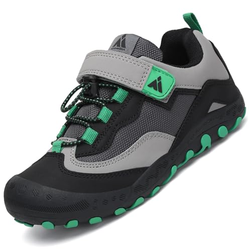 Mishansha Jungen Mädchen Wanderschuhe rutschfest Walkingschuhe Weich Flexibel Stabil Fitnessschuhe Freizeitschuhe für Kinder Sport Schuhe 27 EU von Mishansha