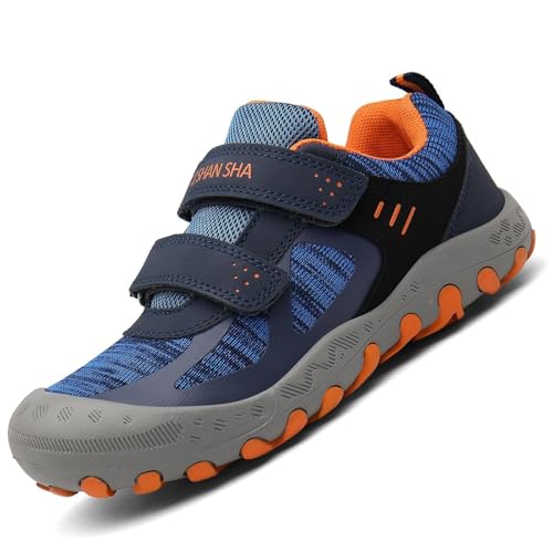 Mishansha Jungen Mädchen Wanderschuhe rutschfest Walkingschuhe Weich Flexibel Stabil Fitnessschuhe Freizeitschuhe für Kinder Sport Schuhe 28 EU von Mishansha