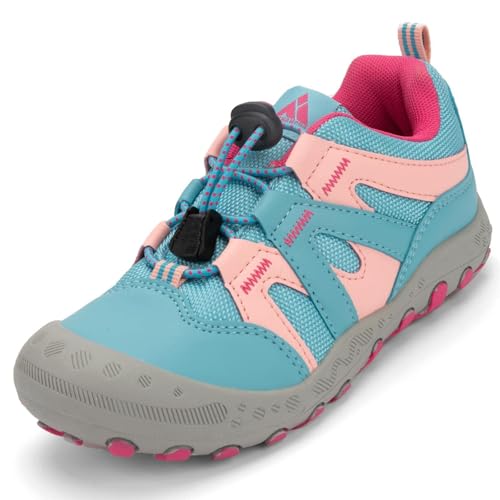 Mishansha Jungen Mädchen Wanderschuhe rutschfest Walkingschuhe Weich Flexibel Stabil Fitnessschuhe Freizeitschuhe für Kinder Sport Schuhe 31 EU von Mishansha