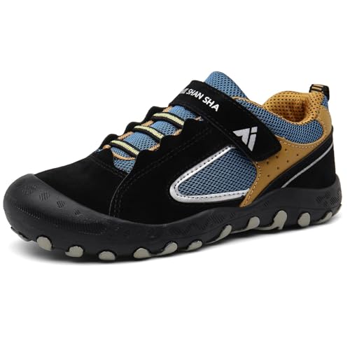 Mishansha Jungen Mädchen Wanderschuhe rutschfest Walkingschuhe Weich Flexibel Stabil Fitnessschuhe Freizeitschuhe für Kinder Sport Schuhe 32 EU von Mishansha