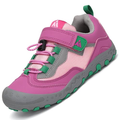 Mishansha Jungen Mädchen Wanderschuhe rutschfest Walkingschuhe Weich Flexibel Stabil Fitnessschuhe Freizeitschuhe für Kinder Sport Schuhe 34 EU von Mishansha