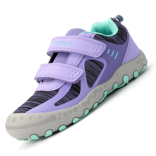 Mishansha Jungen Mädchen Wanderschuhe rutschfest Walkingschuhe Weich Flexibel Stabil Fitnessschuhe Freizeitschuhe für Kinder Sport Schuhe 37 EU von Mishansha