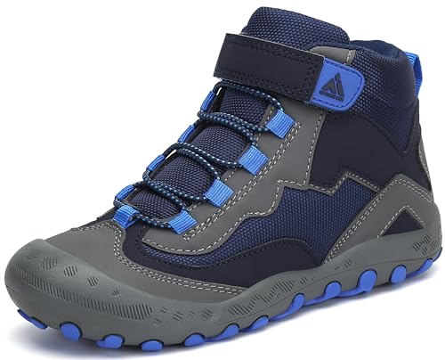 Mishansha Jungen Trekkingschuhe Sport Outdoor Wanderschuhe rutschfest Kinderschuhe Blau Gr.25 von Mishansha