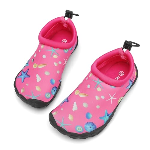 Mishansha Kinder Badeschuhe Schnell Trocknend Wasserschuhe Mädchen Jungen Barfußschuhe Atmungsaktiv Schwimmschuhe rutschfest 24 EU von Mishansha