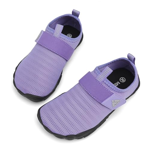 Mishansha Kinder Badeschuhe Schnell Trocknend Wasserschuhe Mädchen Jungen Barfußschuhe Atmungsaktiv Schwimmschuhe rutschfest 26 EU von Mishansha