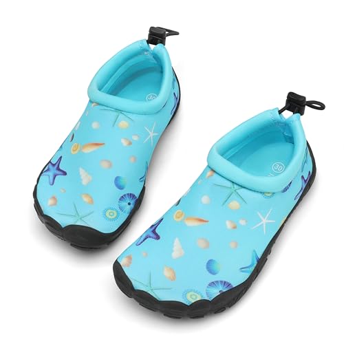 Mishansha Kinder Badeschuhe Schnell Trocknend Wasserschuhe Mädchen Jungen Barfußschuhe Atmungsaktiv Schwimmschuhe rutschfest 26 EU von Mishansha