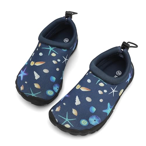 Mishansha Kinder Badeschuhe Schnell Trocknend Wasserschuhe Mädchen Jungen Barfußschuhe Atmungsaktiv Schwimmschuhe rutschfest 31 EU von Mishansha