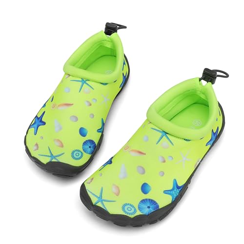 Mishansha Kinder Badeschuhe Schnell Trocknend Wasserschuhe Mädchen Jungen Barfußschuhe Atmungsaktiv Schwimmschuhe rutschfest 32 EU von Mishansha