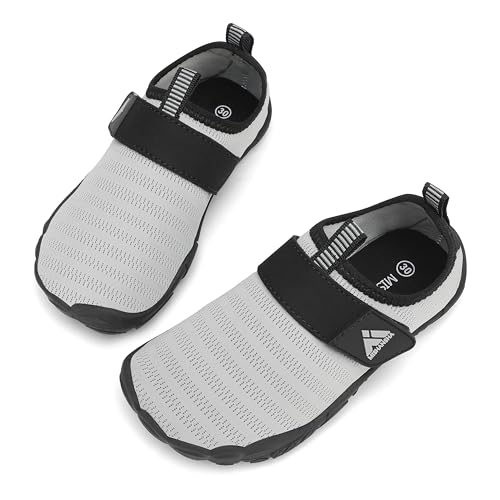 Mishansha Kinder Badeschuhe Schnell Trocknend Wasserschuhe Mädchen Jungen Barfußschuhe Atmungsaktiv Schwimmschuhe rutschfest 34 EU von Mishansha