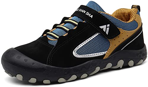 Mishansha Kinder Wanderschuhe Atmungsaktiv Trekkingschuhe Mädchen Straßenlaufschuhe Schwarz Gr.37 von Mishansha
