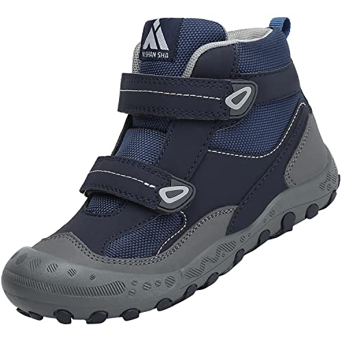 Mishansha Kinder Wanderschuhe Outdoor Mädchen Trekkingschuhe Leicht rutschfeste Wanderstiefel für Junge Bequeme Outdoorschuhe Sportschuhe Komfortabel Trekkingstiefel,Kinder Blau 30 von Mishansha