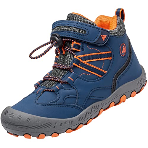 Mishansha Kinder Wanderschuhe Outdoor Mädchen Trekkingschuhe Leicht rutschfeste Wanderstiefel für Junge Bequeme Outdoorschuhe Sportschuhe Komfortabel Trekkingstiefel,Blau 30 von Mishansha