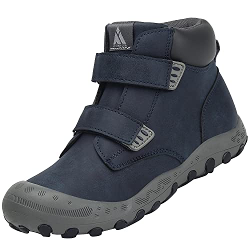 Mishansha Kinder Wanderschuhe Outdoor Mädchen Trekkingschuhe Leicht rutschfeste Wanderstiefel für Junge Bequeme Outdoorschuhe Sportschuhe Komfortabel Trekkingstiefel,Draußen Blau 26 von Mishansha