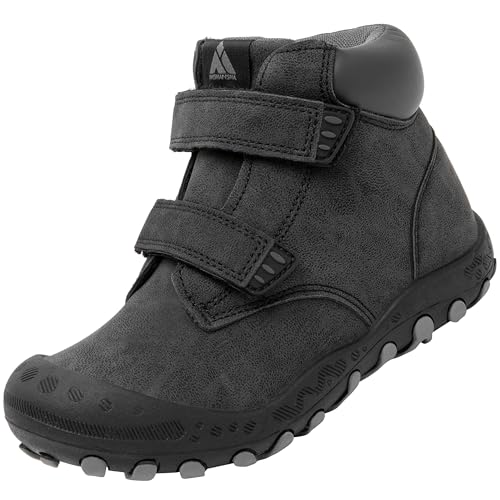 Mishansha Kinder Wanderschuhe Outdoor Mädchen Trekkingschuhe Leicht rutschfeste Wanderstiefel für Junge Bequeme Outdoorschuhe Sportschuhe Komfortabel Trekkingstiefel,Draußen Schwarz 30 von Mishansha