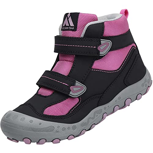 Mishansha Kinder Wanderschuhe Outdoor Mädchen Trekkingschuhe Leicht rutschfeste Wanderstiefel für Junge Bequeme Outdoorschuhe Sportschuhe Komfortabel Trekkingstiefel,Kinder Violett 24 von Mishansha