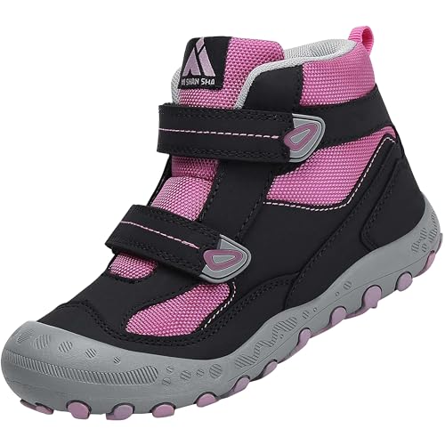 Mishansha Kinder Wanderschuhe Outdoor Mädchen Trekkingschuhe Leicht rutschfeste Wanderstiefel für Junge Bequeme Outdoorschuhe Sportschuhe Komfortabel Trekkingstiefel,Kinder Violett 35 von Mishansha