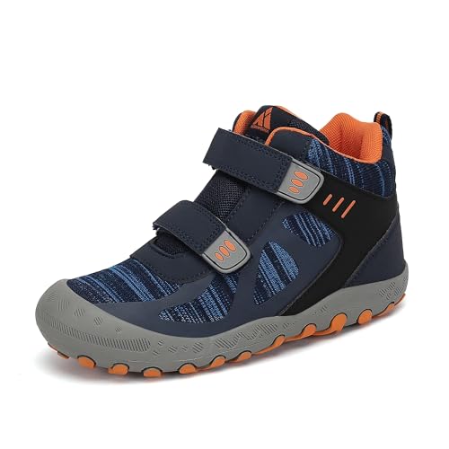 Mishansha Kinder Wanderschuhe Outdoor Mädchen Trekkingschuhe Leicht rutschfeste Wanderstiefel für Junge Bequeme Outdoorschuhe Sportschuhe Komfortabel Trekkingstiefel Blau 32 EU von Mishansha