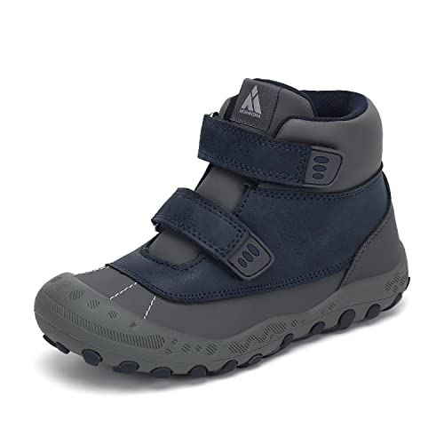 Mishansha Kinder Wanderstiefel High Top Wasserdicnt Komfortabel Trekkingschuh Leichtes Schuhe für Mädchen rutschfeste Outdoorschuhe Junge Komforbable Walkingschuhe Blau 25 EU von Mishansha