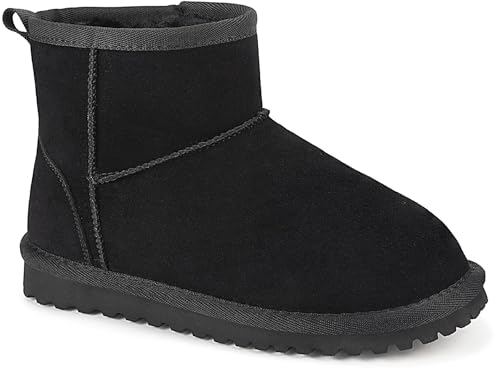 Mishansha Kinder Winterstiefele Warm Gefütterte Mädchen Winterschuhe rutschfeste Schneestiefel 36EU von Mishansha