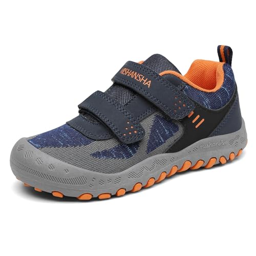Mishansha Mädchen Wanderschuhe Atmungsaktiv rutschfest Turnschuhe Kinder Outdoor Trekkingschuhe, Blau 28 von Mishansha