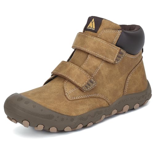 Mishansha Mädchen Wanderschuhe Bequem Atmungsaktiv Trekkingschuhe Unisex-Kinder Turnschuhe Outdoor Sport Sneaker Braun 35 EU von Mishansha