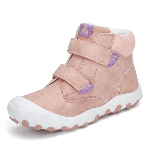 Mishansha Mädchen Wanderschuhe Bequem Atmungsaktiv Trekkingschuhe Unisex-Kinder Turnschuhe Outdoor Sport Sneaker Pink 24 EU von Mishansha