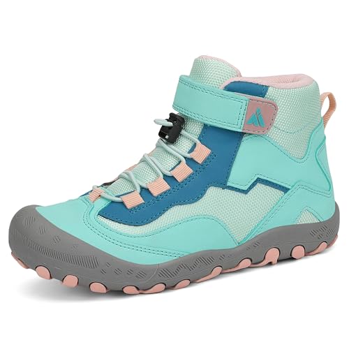 Mishansha Mädchen Wanderschuhe rutschfest Trekking Wanderstiefel Outdoor Leicht Trekkingschuhe, Hellgrün 38 von Mishansha