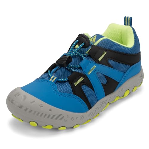Mishansha Outdoor Wanderschuhe Kinder Trekkingschuhe Jungen Bequem Atmungsaktiv Sportschuhe, Kobalt 28 EU von Mishansha