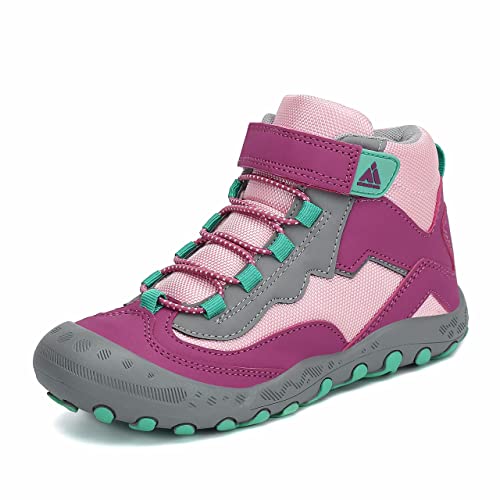 Mishansha Trekkingschuhe für Kinder Wanderschuhe Leicht Sommer Mädchen Sneaker Schnellverschlüsse Wander Schuhe Sportiva Unisex Violett 38 EU von Mishansha