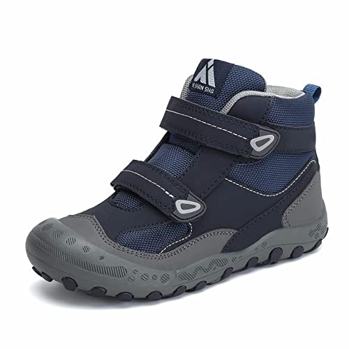 Mishansha Unisex-Kinder Wanderschuhe Jungen Wanderstiefel Mädchen Outdoor Trekking Schuhe rutschfeste Trekking- & Wanderhalbschuhe Blau C 24 EU von Mishansha