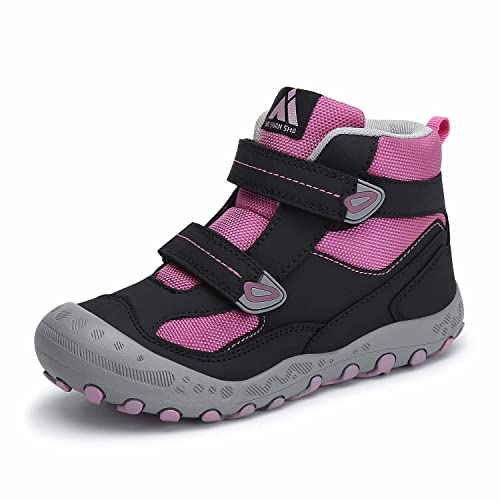 Mishansha Unisex-Kinder Wanderschuhe Jungen Wanderstiefel Mädchen Outdoor Trekking Schuhe rutschfeste Trekking- & Wanderhalbschuhe Violett C 38 EU von Mishansha