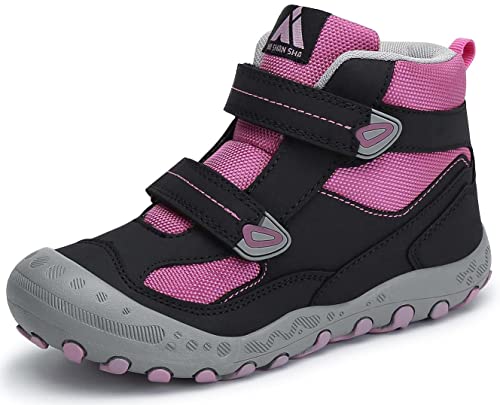 Mishansha Walkingschuhe Mädchen Wanderschuhe Rutschfest Verschleißfest Outdoorschuhe Trekkingstiefel, 028 Violett, 25 EU von Mishansha