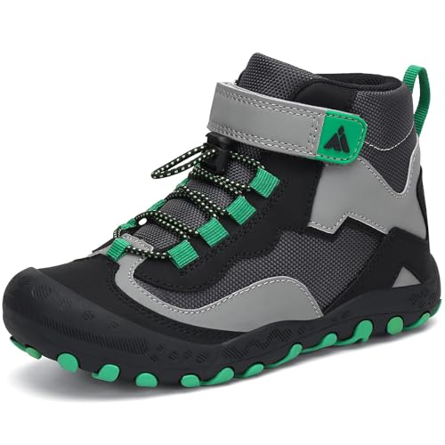 Mishansha Wanderschuhe Jungen Leicht Trekkingschuhe Kinder Outdoorschuhe Flexibel Atmungsaktiv Sportschuhe Wanderstiefel Tinte 26 EU von Mishansha