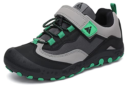 Mishansha Wanderschuhe Kinder Sports Sneaker Mädchen Laufschuhe Leicht Turnschuhe Outdoor Trekkingschuhe Schwarz 32 von Mishansha