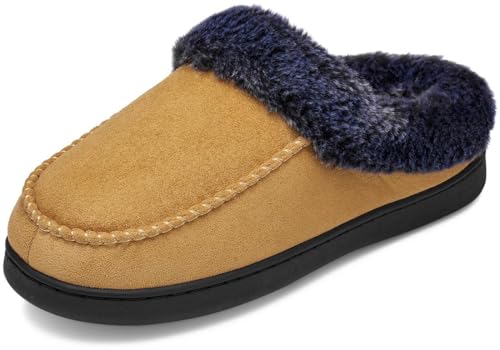 Mishansha Warme Hausschuhe Damen Winter Plüsch Pantoffeln Memory Foam Slippers Sienna,Gr.37 EU von Mishansha