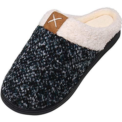 Mishansha Warme Hausschuhe Herren Pantoffeln Damen Winter Bequeme Memory Foam Schlappen 38-39 EU von Mishansha