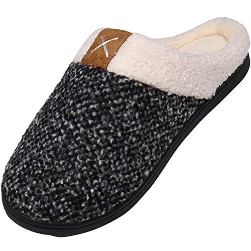 Mishansha Warme Hausschuhe Herren Pantoffeln Damen Winter Bequeme Memory Foam Schlappen 38-39 EU von Mishansha