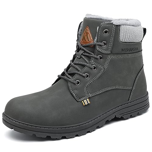 Mishansha Damen Herren Winterschuhe Warm Gefüttert Winterstiefel Wasserdicht Trekking Wanderschuhe 45 EU von Mishansha